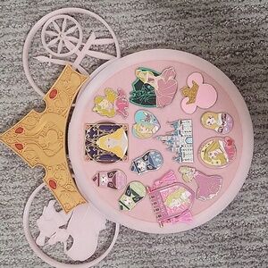 Sleeping Beauty Auroa Themed 3D Printed Disney Pin Board, Minnie Ears, and Crown
